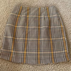 Nasty Gal Plaid Mini Skirt